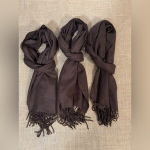 🆕❄️ NEW | Set of 3 | Winter Scarves Cashmere like softness in Chocolate Brown